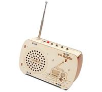 FackLOxc Kids Wooden Radio Craft Project Science Experiment Kits Toy with Easy Assembly Design for Classroom Learning Aid Children Radio Craft Set