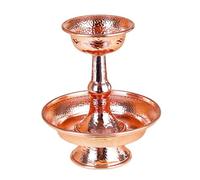FackLOxc Metal Tibetan Offering Cup Buddhist Temples Water Offering Bowl Ritual Vessel Serenes Decors for Meditations Space Meditations Ornament