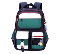 FackLOxc Nylon School Bag Laptop Backpack Large Capacity Casual Daypack Student Book Bag Travel Rucksack for Student Outdoor Activity Backpack