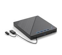 FackLOxc Portable External USB3.0 Dvds Burners with BluRay Drive for Laptop Desktop Portable Dvds Writer for Laptop