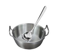 FackLOxc Premium 304 Stainless Steel Korean Themed Rice Wine Drinking Set Serving Bowl with Ergonomic Handles Elegant Bowl Premium Themed