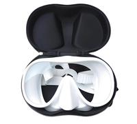 FackLOxc Professional Snorkeling Gear Single Pane Tempering Glass Anti Fog Lens Easy Adjust Band Goggles for Adults Wide View Diving Glasses