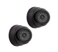 FackLOxc Realistic Fake Security Camera with LED Flashing Light for Indoor Outdoor Use Battery Powered Surveillances Fake CCTV for Home and Shop
