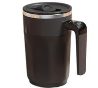 FackLOxc Rechargeable Automatic Stirring Cup Rotating Coffee Mixing Mug with Temperature Display Electric Mixer Electric Stirring Cup
