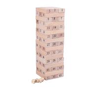 FackLOxc Stacking Toy Wooden Tumble Tower Balance Block Kindergarten Education for Toddler Early Learning Gift Family Activity Game