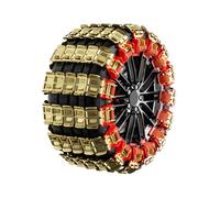 FackLOxc Strong 4 Pack Car Pull Fetters Steel Alloy Construction with Strengthened Road Reach Face 14 18" Rubber Dragon Grip Pull Fetters