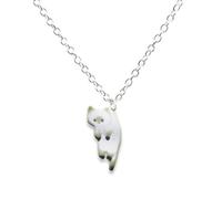 FackLOxc Trendy Cat Charm Necklace Jewelry Cat Pendant Clavicle Chain Ornament Vintage Necklace for Daily Wear Dates Parties