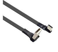 FackLOxc Upgradesd 5 Direction USB to Type C Charging Cord Flexible Silicone Type Charges Cord for Mobile Devices Electronics Multiple Directional USB Charges Cable