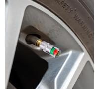 FackLOxc Visual Tire Pressure Monitor Cap with Color Coded Alert Showing Green Normal Yellow Low Red Danger for Quick Check Fit All Vehicles Pressure Warning Cap