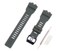 FACLE 16mm men's resin watch strap accessory pin buckle compatible with Casio G-shock GBD800 GBA800 GMA-B800 GMD-B800 sports rubber watch band women's wristband bracelet (Army green)