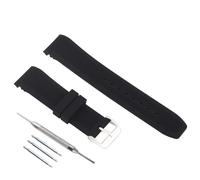 FACLE Men's silicone watch strap accessories Replacement Fit for casio MDV106-1A AMW320R AMW320D 200 M WR Outdoor sports rubber watch band Wristband bracelet (Black silicone)