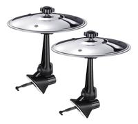 Facmogu 2 Pack Car Crash Cymbal,Silver Car Symbol Drum for Car Vent, Fun Dashboard Accessory for Music Lovers, Suitable for All Types of Vehicles, Cool Vehicle Interior Acessories for Entertainme