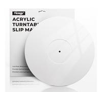Facmogu 3mm White Acrylic Turntable Slipmat, 12In Vinyl Record Player Mats, Antistatic & Anti Vibration Record Platter Slip-Mat, Phonograph LP Record Mat, Reduce Noise & Tighter Bass Quality Slipmat