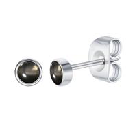 FACOKO Black Obsidian Earrings Titanium Stud Earrings Hypoallergenic for Sensitive Ears Nickel Free Healing Stone Birthday Gifts for Women (Obsidian - 5mm)