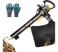 FAcoLL 3800W Garden Leaf Blower & Vacuum Shredder, 3 in 1 Leaf Blower with 6-speed Adjustment & 40L Leaf Collection Bag, 16:1 Shredding Ratio, for Cleaning Leaf Snow and Dust