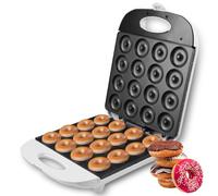 FAcoLL Donut Maker Machine, 1400W Electric Doughnut Maker with Non-stick Coating, Breakfast Sandwich Maker, Double-Sided Heating, for Home Bakery Dessert Shop Mall Dessert Shop