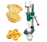 FAcoLL Egg Tart Pressing Machine, Manual Egg Tart Shell Making Machine, Custard Tart Shell Molding Forming Machine, Hand Press Egg Tart Skin Tool, for Baking Tarte Pie Waffle Shells SN6024
