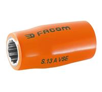 Facom 1/2" Drive 1000v Insulated Bi Hexagon Metric Socket 1/2" 14mm