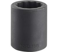 Facom Impact Socket NSD.35B - 1/2" Drive Bi-Hexagon (12-Point) Metric 35 mm