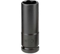 Facom NSB.24 1/2″ Drive Deep Thin-Wall Hexagon (6-Point) Impact Socket 24mm