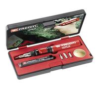 FACOM - Gas Soldering Iron - 1075.H - 24W Soldering Kit - Breakdown Temperature 250°C-550°C - 1100°C Torch - Max. 1300°C Temperature - Piezo Ignition - Max. 55min Use by Charge