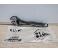 FACOM 113A.8T 8" 200MM SLIM DESIGN PHOSPHATED ADJUSTABLE SPANNER WRENCH