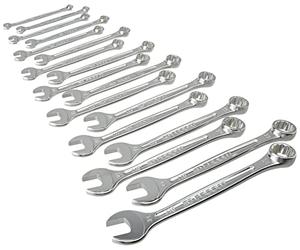 Facom 17 OGV® combination wrenches sizes 6 to 22 and 24 mm in foam tray