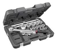 Facom 18 Piece 3/4" Drive Dust Proof Ratchet and Hex Socket Set Metric 3/4"