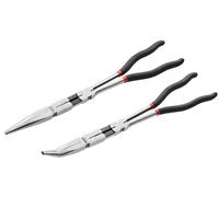 Facom 185.2L 2 Piece Extra Long Reach Half Round Plier Set 340mm Long Pliers