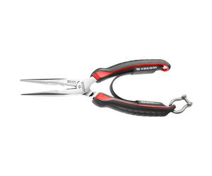 Facom 185A.20CPESLS Tethered Long Half-Round Nose Pliers 200mm Work at Height
