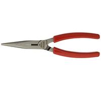 Facom 185A.20G 1/2 Round Nose Pliers with Carved PVC Handle, Red, 200 mm