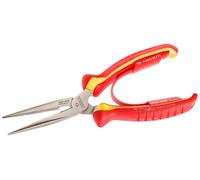 Facom 185A.20VE 1000V Insulated VDE Straight Long Half-Round Nose Pliers 200mm