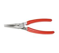 Facom 193A.16G 1/2 Round Pliers with Carved PVC Handle, Red, 160 mm