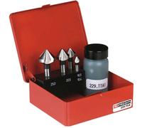 Facom 229.TTJ4 5 Piece Countersink Drill Bit and Lubricant Set