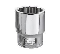 Facom 24mm Bi Hexagon Socket 3/8in Drive Chrome Finish FCMJ24