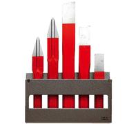 Facom 263.265JS5 5 Piece Cold and Cape Chisel Set on Storage Rack