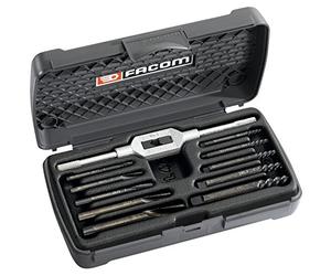 Facom 285.J10 Set of Stud Pullers, Tap Wrenches and Drills Right-Hand Pitch