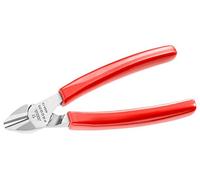 Facom 391A.16G Electrician Diagonal Tapered Nose Pliers with Carved PVC Handle, red, 391A.16G
