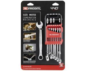 FACOM 440.JP12APB FAC30965 Combination Spanner Set of 12 Case 440