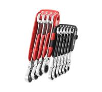 Facom 467Bf.jp10Pb 467Bf.jp10Pb Ratchet Combination Flexi Wrench Set, 10 Piece Fcm467Bfjp10