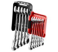 Facom 467BF.JP12 12 Piece Flexi Head Anti-Slip Ratchet Combination Spanner Set