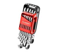 Facom 467BF.JP12 7-19mm 12pce Flexi Head Anti-Slip Ratchet Combination Spanner