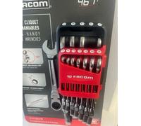Facom 467BF.JP12 Flexi Head Anti Slip Ratchet Combination 12 Pce Spanner Set