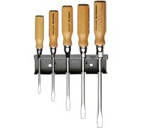 Facom 5 Piece Wooden Handle Slotted Screwdriver Set