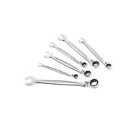 FACOM 6-piece Mixed Ratchet Wrench Set - 467B.JE6PB - Openings from 8 to 17 mm - 5 Ratchet - 12-point OGV Profile