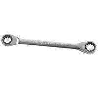 Facom Imperial Double End Ring Ratchet Spanner, 72 Points, 3/8in. x 7/16in