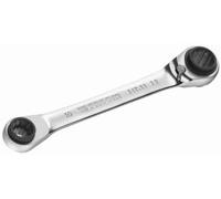 Facom 64C.S1 8x10mm - 12x13mm Multi-Opening Straight Ratchet Ring Spanner