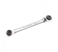 FACOM - Multi-Aperture Straight Ratchet Polygonal Wrench - 64C.S2-4 Metric Dimensions - Multi-Purpose Tool - Compact and Reversible Lever Ratchet Mechanism - 5° Return Angle