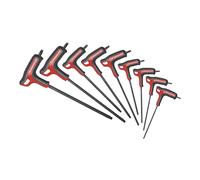 Facom 89TXA.HO9 9 Piece Comfort Grip T-Handle Torx Key Set T8-T40 TX Star