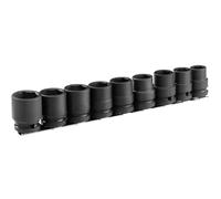Facom 9 Piece 1/2" Drive Hexagon Impact Socket Set Metric 1/2"